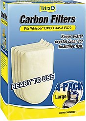 Tetra Large Aquarium Carbon Filter, 4 count
