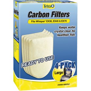 Tetra Large Aquarium Carbon Filter, 4 count