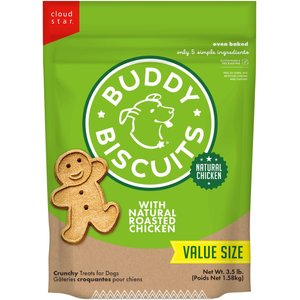 BUDDY BISCUITS with Roasted Chicken Oven Baked Dog Treats, 3.5-lb bag ...