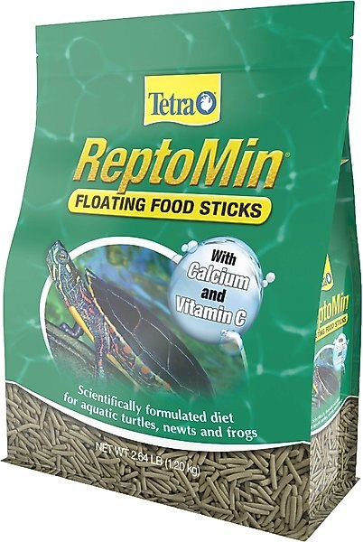 Tetra ReptoMin Floating Sticks Turtle & Amphibian Food, 2.64-lb bucket slide 1 of 8