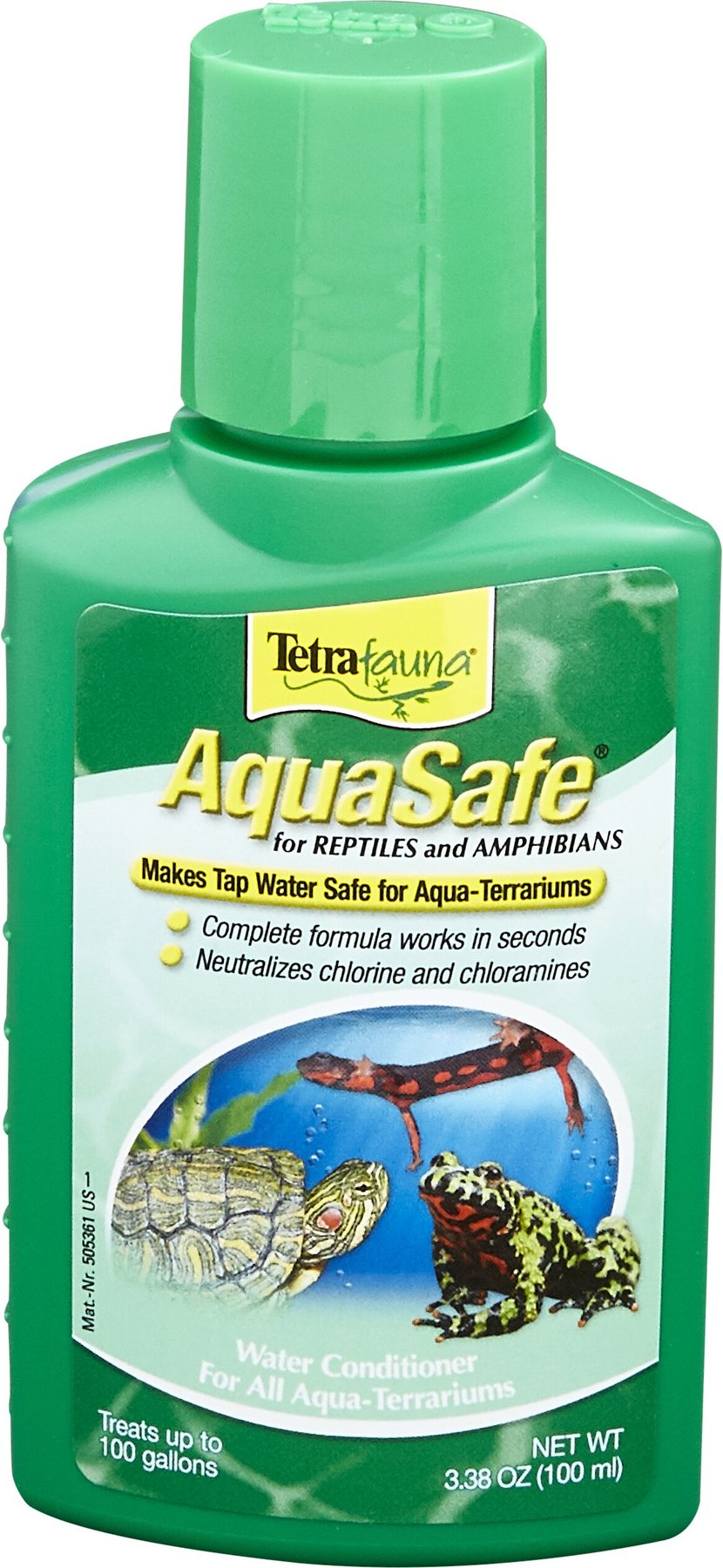 Aquasafe Tetra Tetrafauna Reptile/Amphibian Water Conditioner Chloramine Remover 