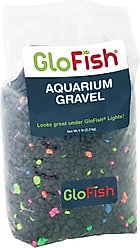 GloFish Fluorescent Aquarium Gravel, Black, 5-lb bag