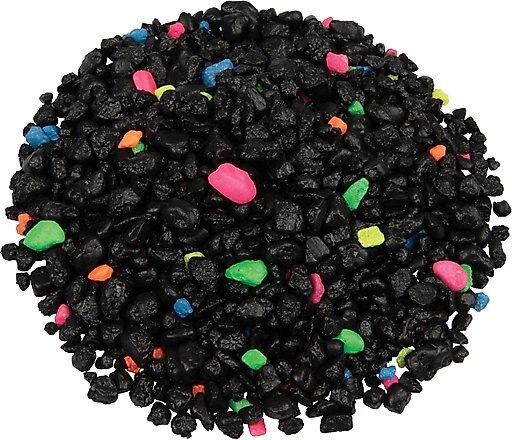 GloFish Fluorescent Aquarium Gravel, Black, 5-lb bag