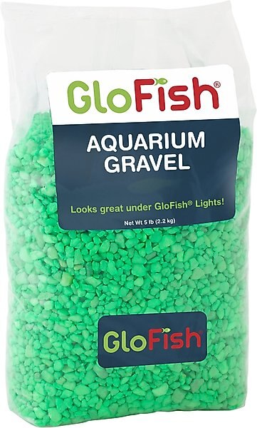 GloFish Fluorescent Aquarium Gravel, Green, 5-lb bag slide 1 of 2