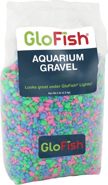 GloFish Fluorescent Aquarium Gravel, Pink/Green/Blue, 5-lb bag slide 1 of 2