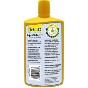 Tetra AquaSafe Plus Freshwater & Marine Aquarium Water Conditioner, 33.8-oz bottle