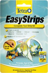 Tetra EasyStrips Complete Freshwater & Saltwater Aquarium Test Strips, 25 count