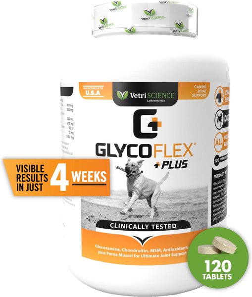 VetriScience GlycoFlex Classic 600 Mg Chewable Tablets Joint Supplement for Dogs