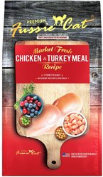 Fussie Cat Market Fresh Chicken & Turkey Recipe Grain-Free Dry Cat Food, 10-lb bag