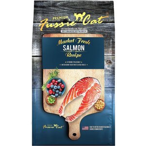 FUSSIE CAT Market Fresh Salmon Recipe Grain Free Dry Cat Food 10