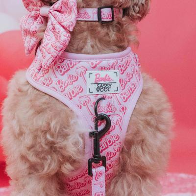 Show full view: Sassy Woof Malibu Dog Harness, Pink, X-Large: 24 to 35-in chest slide 3 of 4