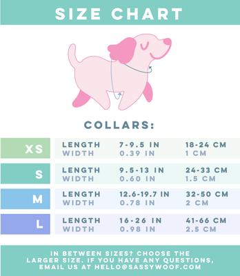 Show full view: Sassy Woof Malibu Dog Collar, Pink, Large: 16 to 26-in neck, .98-in wide slide 5 of 5