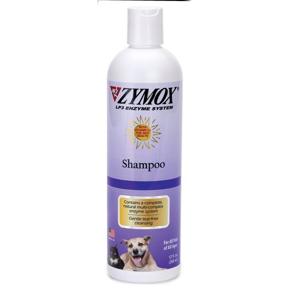 ZYMOX Veterinary Strength Enzymatic Dog & Cat Shampoo, 12fl oz bottle