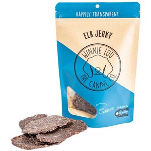 WINNIE LOU Elk Jerky Dog Treats, 2.5-oz bag - Chewy.com