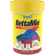 Tetra BettaMin Tropical Medley Color Enhancing Fish Food, .81-oz jar
