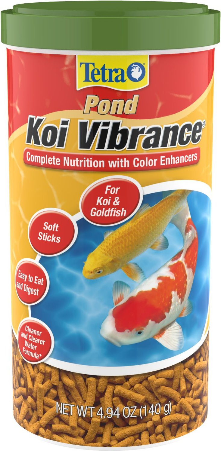 TETRA Pond Koi Vibrance Color Enhancing Sticks Koi & Goldfish Food, 4.