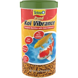 Tetra Pond Koi Vibrance Color Enhancing Sticks Koi & Goldfish Food, 4.94-oz jar