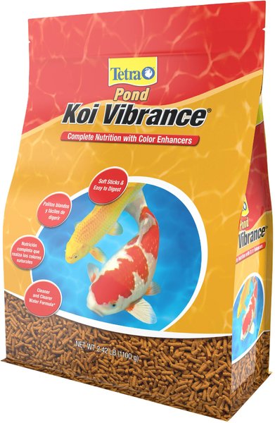 TetraPond Koi Vibrance 5.18 Pounds, Soft Sticks, Floating Pond Food