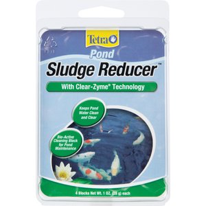 Tetra Pond Sludge Reducer with Clear-Zyme Technology Water Conditioner, 4 count