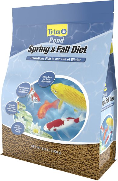 TetraPond Spring And Fall Diet 7.05 Ounces, Pond Fish Food, For Goldfish  And Koi