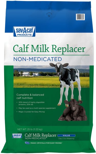 SAV-A-CAF Value Calf Milk Replacer Cattle Supplement, 25-lb bag - Chewy.com