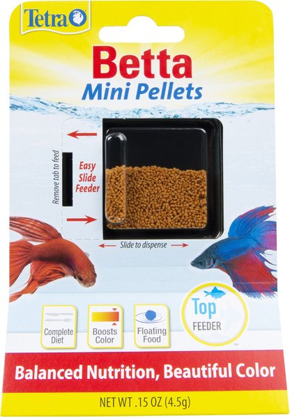 GloFish Betta Mini Pellets Tropical Fish Food, 1.02 oz.