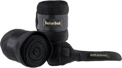 Back on Track Polo Fleece Horse Leg Wraps, Black, 9-ft