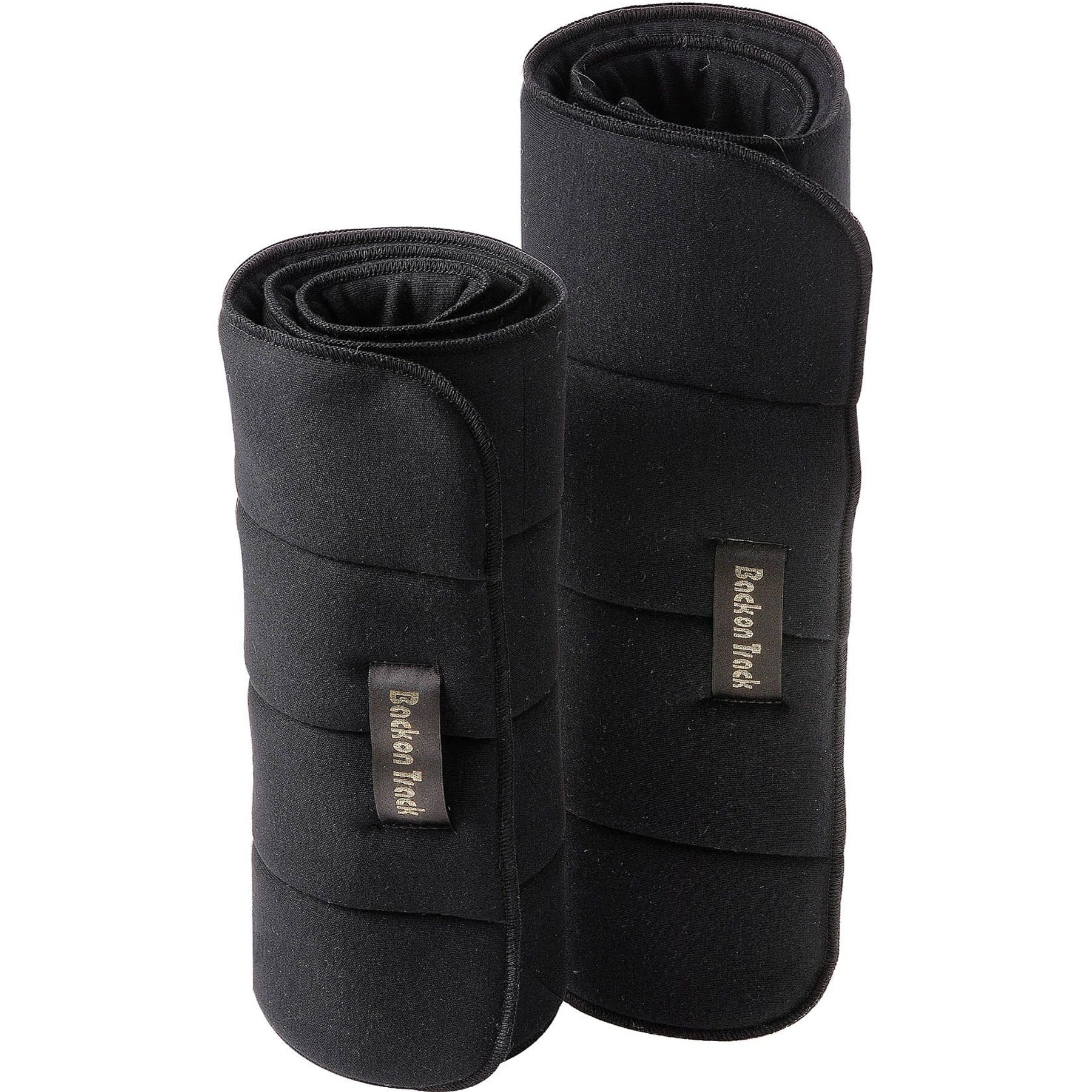 Back on Track No Bow Horse Leg Wraps, Black, 16, 16x30-in