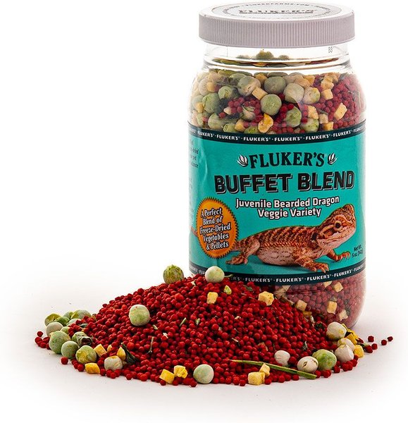 Fluker's Buffet Blend Veggie Variety Juvenile Bearded Dragon Food, 5-oz jar slide 1 of 4
