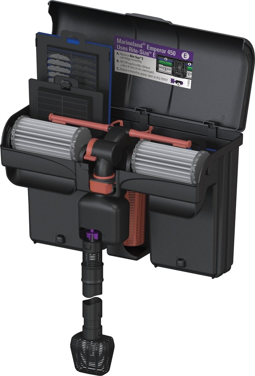 MARINELAND BioWheel Emperor RiteSize E Filter Cartridge, 2 count