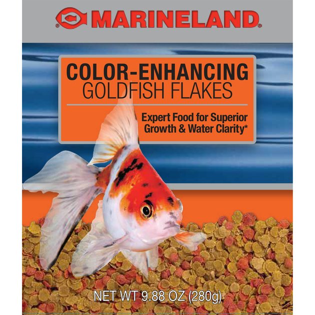 marineland color enhancing goldfish flakes