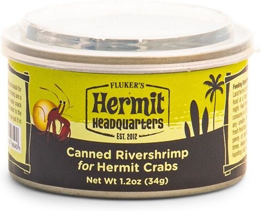 Fluker's Rivershrimp Hermit Crab Treats, 1.2-oz can slide 1 of 3