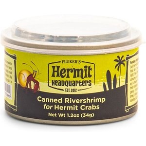 Fluker's Rivershrimp Hermit Crab Treats, 1.2-oz can