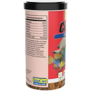 TETRA Cichlid Flakes Cichlid Fish Food, 1.75-lb bucket - Chewy.com