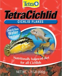 Tetra Cichlid Flakes Cichlid Fish Food, 1.75-lb bucket slide 2 of 7