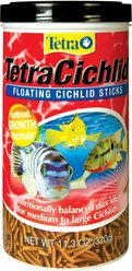 Tetra Cichlid Floating Cichlid Sticks Fish Food, 11.30-oz jar