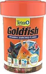 TetraFin Flakes Goldfish Food, 0.42-oz jar