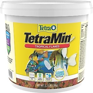 TetraMin Tropical Flakes Fish Food, 2.20-lb bucket