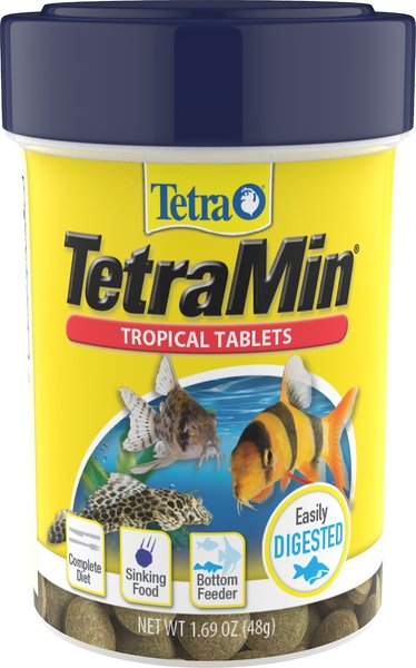 TETRAMin Tropical Tablets Bottom Feeder Fish Food, 1.69-oz jar 
