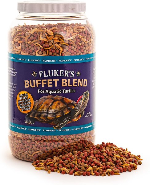 Fluker's Buffet Blend Aquatic Turtle Food, 4-lb jar slide 1 of 5
