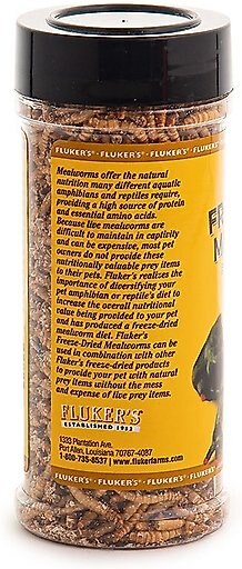 Fluker's Freeze-Dried Mealworm Treats, 1.7-oz jar