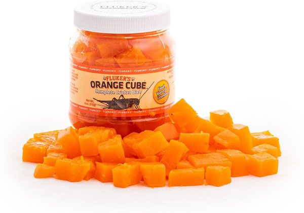 Fluker's Orange Cube Complete Cricket Diet Reptile Supplement, 6-oz jar slide 1 of 5