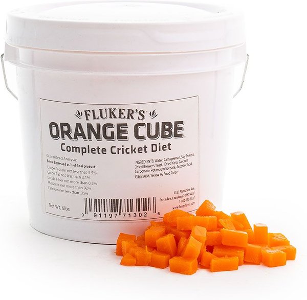 Fluker's Orange Cube Complete Cricket Diet Reptile Supplement, 6-lb bucket slide 1 of 2