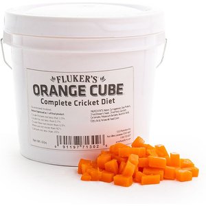 Fluker's Orange Cube Complete Cricket Diet Reptile Supplement, 6-lb bucket