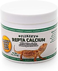 Fluker's Calcium with Vitamin D3 Indoor Reptile Supplement, 4-oz jar