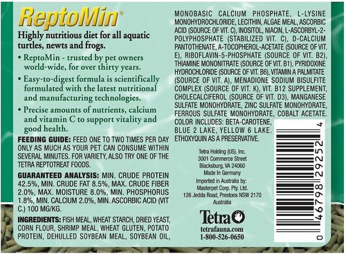 Show full view: Tetra ReptoMin Floating Sticks Turtle, Newt & Frog Food, 1.94-oz jar slide 4 of 9