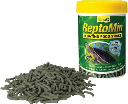 Show full view: Tetra ReptoMin Floating Sticks Turtle, Newt & Frog Food, 1.94-oz jar slide 5 of 9