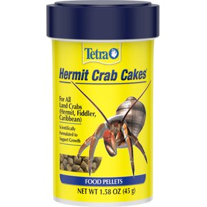 Tetrafauna Hermit Crab Cakes Pellet Land Crab Food, 1.58-oz jar