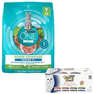 PURINA ONE Indoor Advantage Senior 7 High Protein Natural Dry Cat