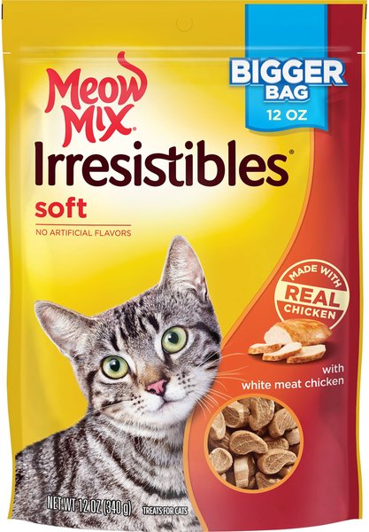 Meow Mix Irresistibles White Meat Chicken Soft Chewy Cat Treats